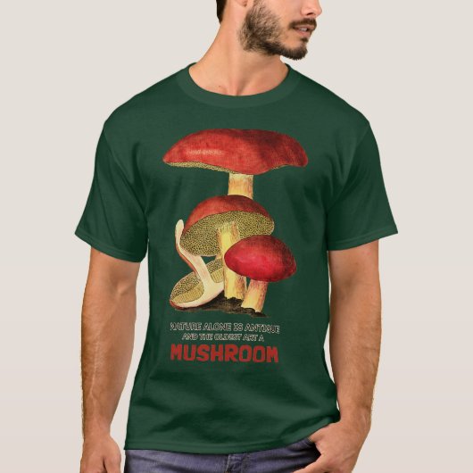 自然だけがアンティークで最も古い芸術はキノコ Tシャツ (正面)
