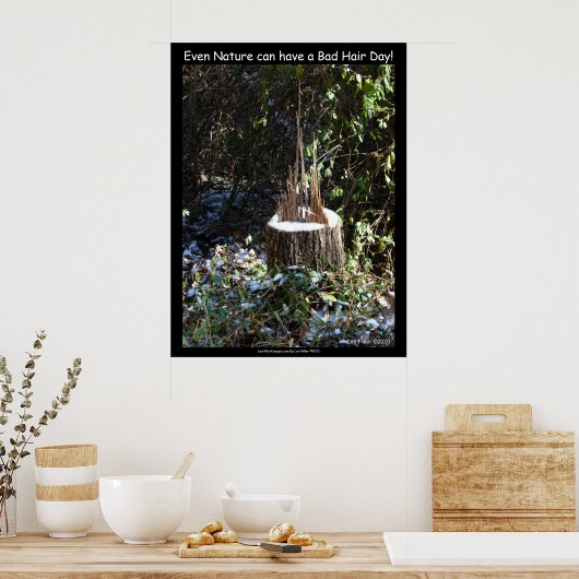 「自然だってヘアメイクが悪いわ!」 プリント (キッチン)