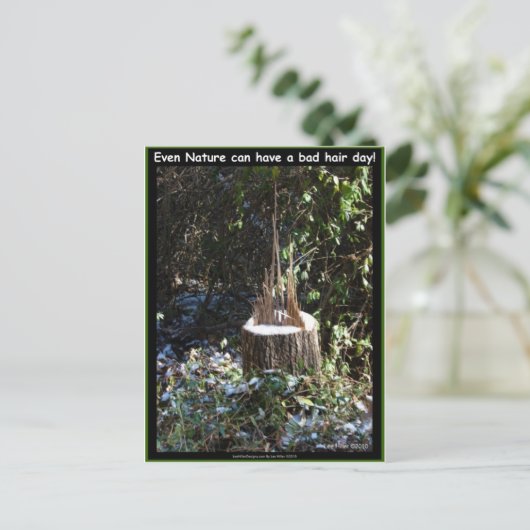 自然だって髪悪いんだ!ギフトアパレル ポストカード (スタンド正面)