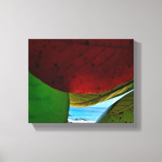 自然で囲まれた – トロピッ離れク・海・キャンバス キャンバスプリント