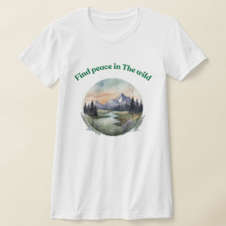 自然で平和を見つけるTee - リラックス's Wilderness Art Tシャツ
