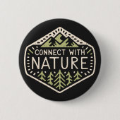 自然で接続 缶バッジ (正面)