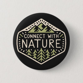 自然で接続 缶バッジ