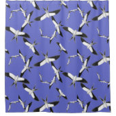 自然とのマージ – Swallow-tail Kies シャワーカーテン (正面)