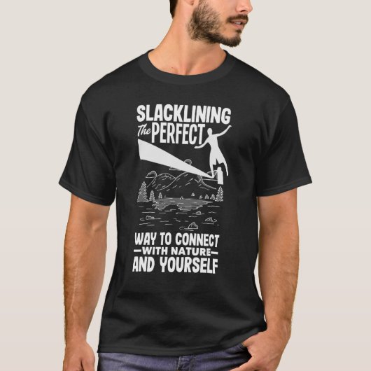 自然との接続に最適な方法を裏打ち Tシャツ (正面)