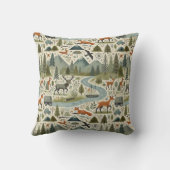 自然とアドベンチャーパターン枕 クッション (裏面)