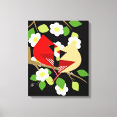 自然とバードラバーアート キャンバスプリント (正面)