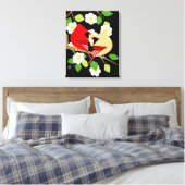 自然とバードラバーアート キャンバスプリント (インサイチュ (寝室))