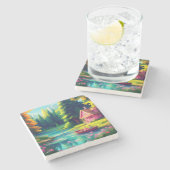 自然とピンクコテージ-68486 ストーンコースター (横)