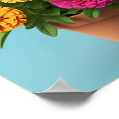 自然とフローラウォールアートセレーヌボタニカルプリン ポスター (角)