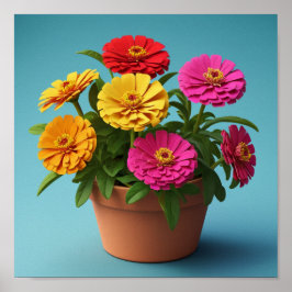 自然とフローラウォールアートセレーヌボタニカルプリン ポスター