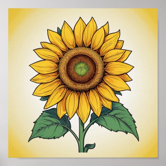 自然とフローラウォールアートセレーヌボタニカルプリン ポスター (正面)