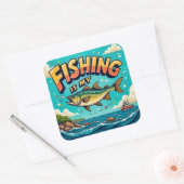 自然とレジャーのお祝い スクエアシール (封筒)