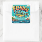 自然とレジャーのお祝い スクエアシール (バッグ)