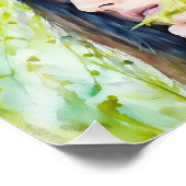 . .自然と優雅にブレンドする鮮やか女性 フォトプリント            (角)