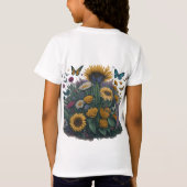 自然と可愛さ Tシャツ (裏面)