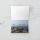 自然と夏のハッピーグリーティングカー疑問に思ド シーズンカード (内部)