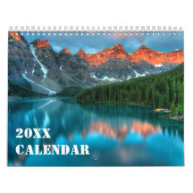 自然と山の愛好家の新年カレンダー