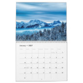 自然と山の愛好家の新年カレンダー カレンダー (1月 2027)