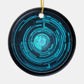 自然と技術の融合 – シリコン調和 セラミックオーナメント (正面)