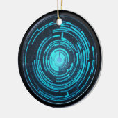 自然と技術の融合 – シリコン調和 セラミックオーナメント (左)