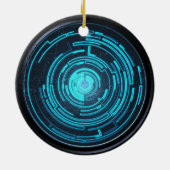 自然と技術の融合 – シリコン調和 セラミックオーナメント (裏面)