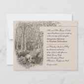 自然と森の結婚式招待状 招待状 (正面)