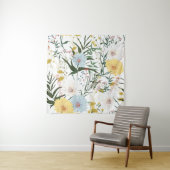 自然と植物性の装飾lグリーンlホワイト タペストリー (インサイチュ)