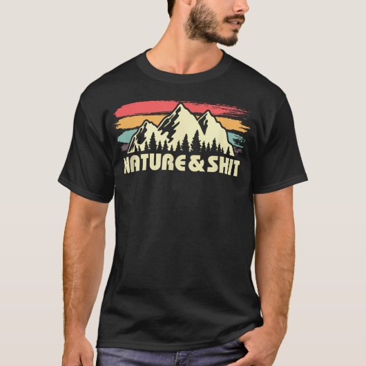 自然と楽しいアウトドア Tシャツ (正面)