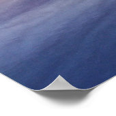 自然と美しいの詩の夕暮れ湖写真 ポスター (角)