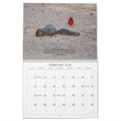 自然と聖書の詩のカレンダー カレンダー (2月 2026)