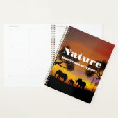 自然と象を愛する プランナー手帳 (ディスプレー)