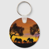 自然と象を鑑賞する キーホルダー (裏面)