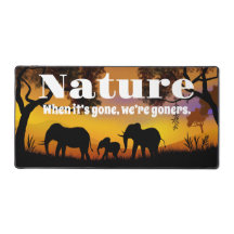 自然と象を鑑賞する