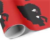 自然なアフロのひよこのイラストレーション ラッピングペーパー (ロールコーナー)