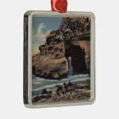 自然なアーチの眺め、エメラルドの入江 メタルオーナメント (右)