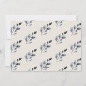 自然なウィムシーの植物性のクリスマスフォト シーズンカード (裏面)