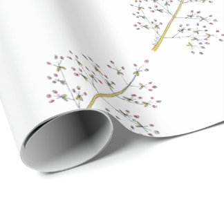 自然なクリスマスの赤い果実の包装紙 ラッピングペーパー