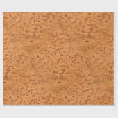 自然なコルクの一見木穀物 ラッピングペーパー (フラット)