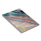 自然なストネストのオニキス大理石のテクスチャ背景 ノートブック (右側)