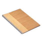 自然なタケボーダー木製の穀物の一見 ノートブック (右側)