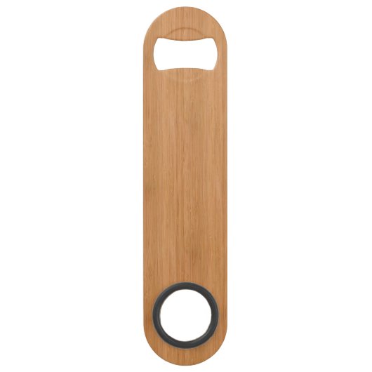 自然なタケ木製の穀物の一見 スピード栓抜き (正面)