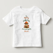 自然なデザインのカジュアルな家族再会Tシャツ トドラーTシャツ (正面)