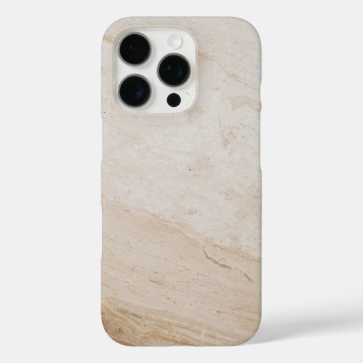 自然なトラバーチンテクスチャ – 自然石のパターン Case-Mate iPhoneケース (裏面)