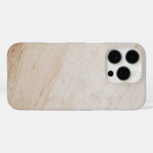 自然なトラバーチンテクスチャ – 自然石のパターン Case-Mate iPhoneケース (裏面 (横))