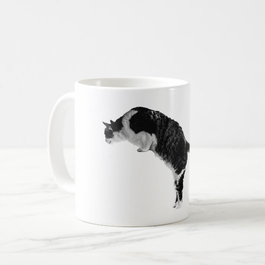 自然なネコのエネルギー コーヒーマグカップ (正面左)