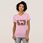 自然なノルウェーのエルクハウンド Tシャツ (正面フル)
