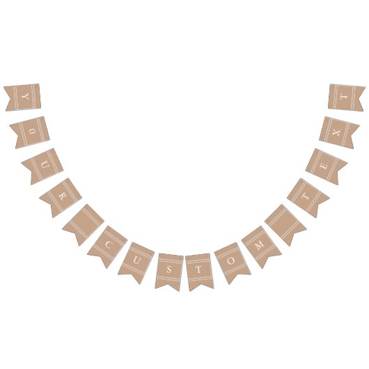 自然なバーラップの無地の傾向 バンティングフラッグ (全)