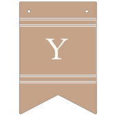 自然なバーラップの無地の傾向 バンティングフラッグ (第1の旗)