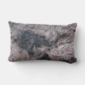 自然なピンクの石の質 ランバークッション (裏面)